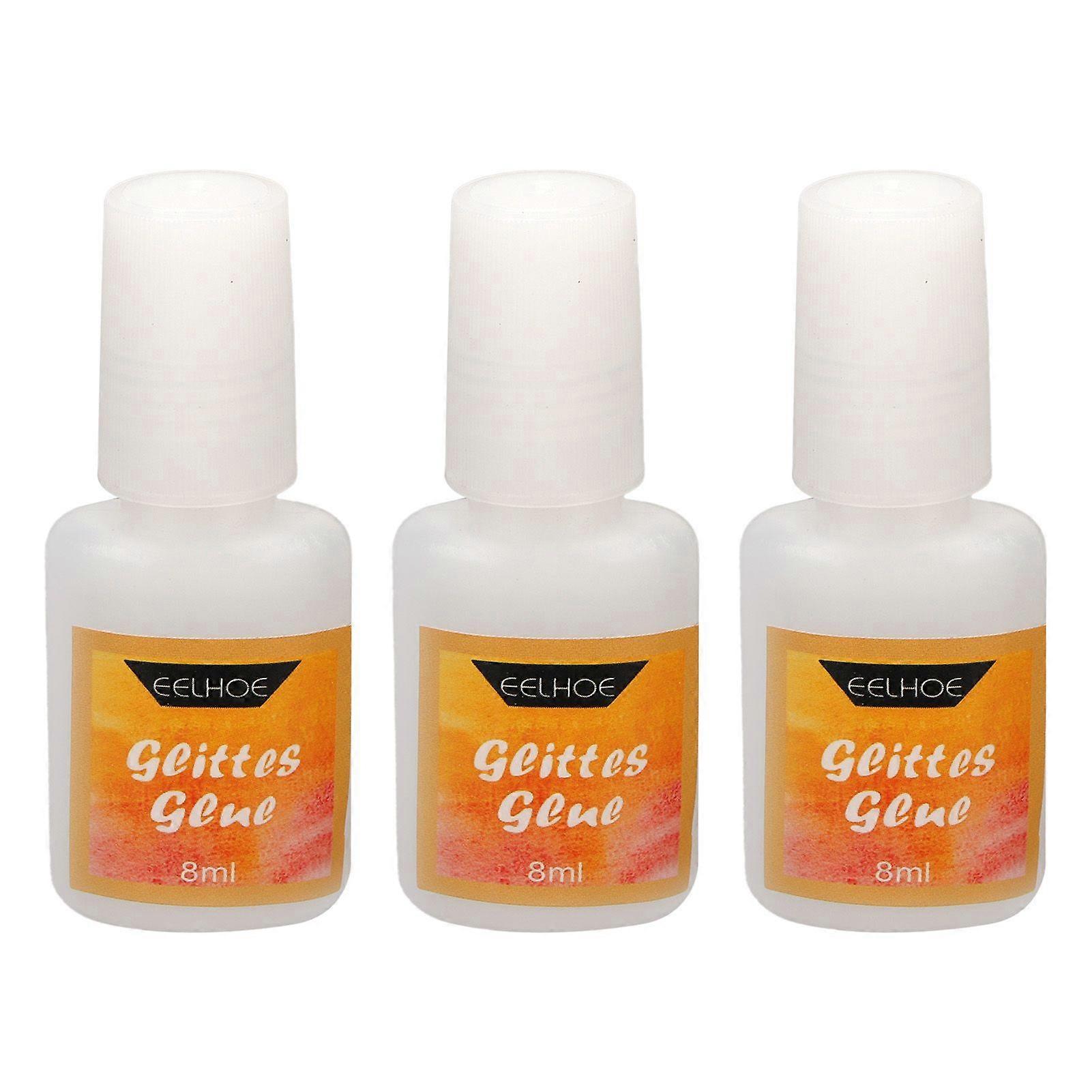 3pcs Body Glitter Gel Set Temporary Adhesive DIY Face Glitter Tattoo Skin Glue for Cosplay Party