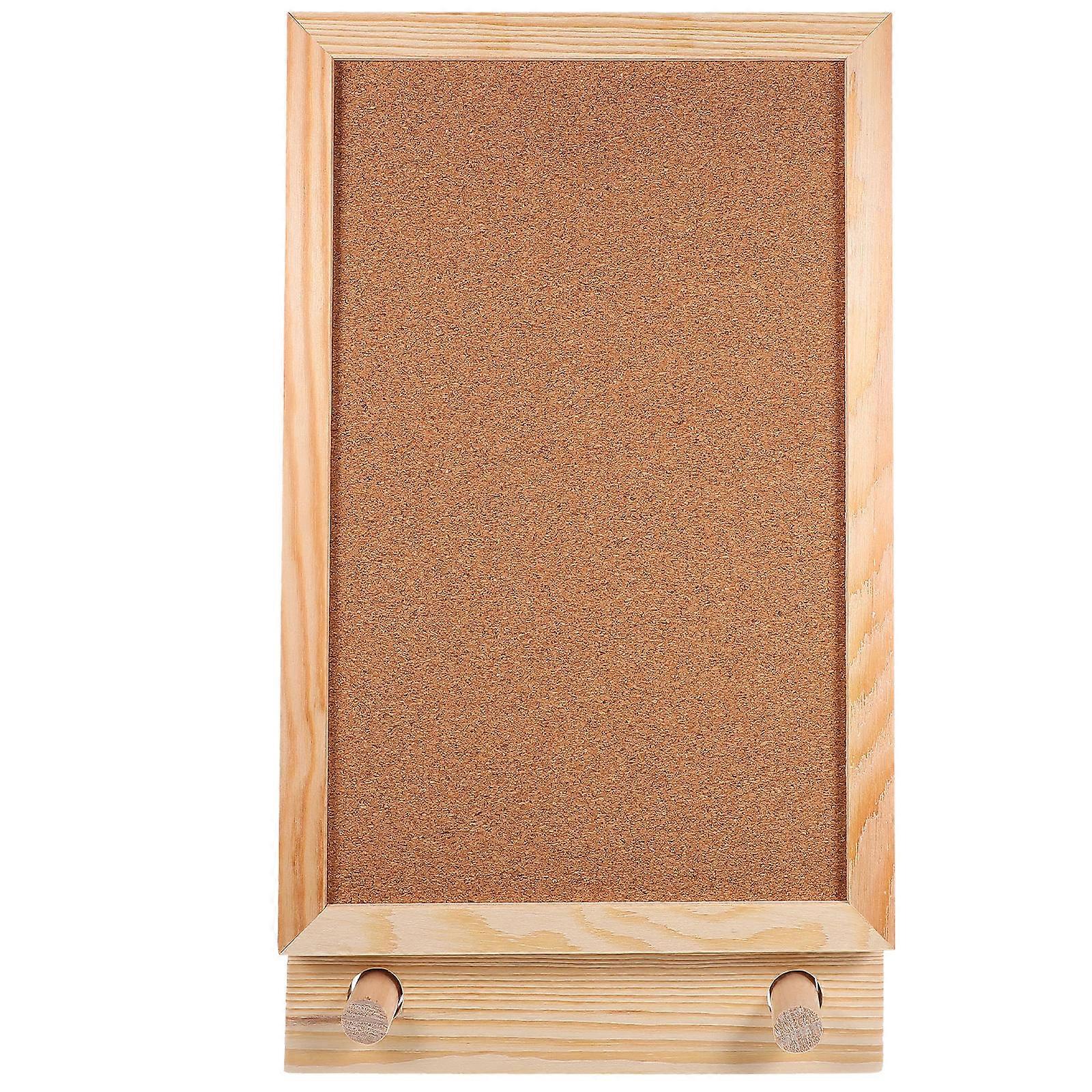 Brown Wood Cork Board Office Message Board for Display 5Sets