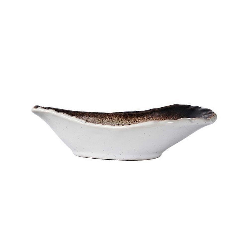 Ceramic Sauce Bowl Soy Sauce Dish for Dinner Use 1 Piece White