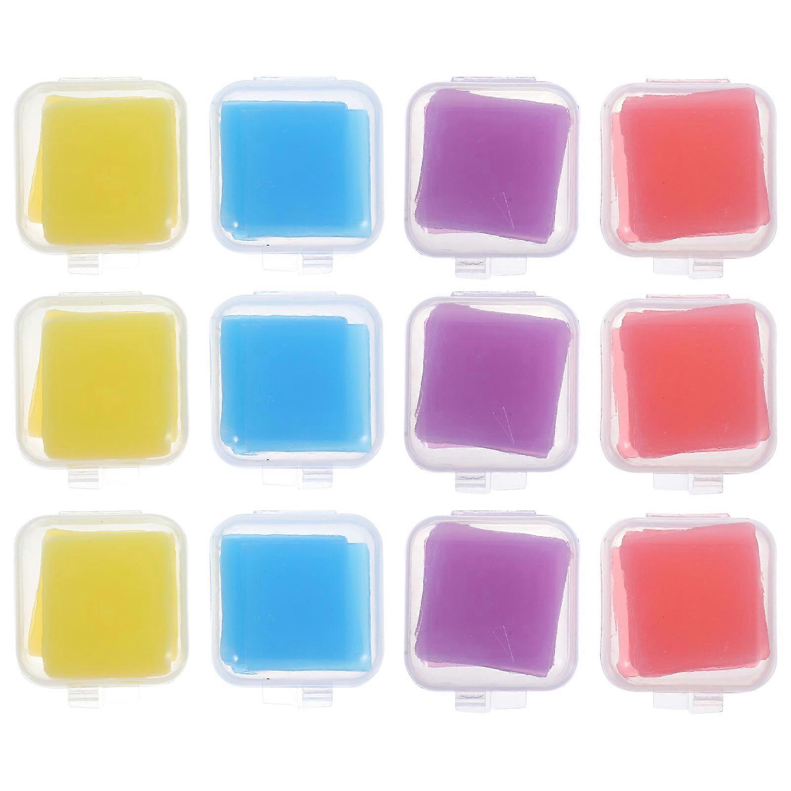 Diamond Drawing Point Drilling Glue Clay Adhesive for Diamond Beads Assorted Color Silicone Craft Tool 12 Boxes