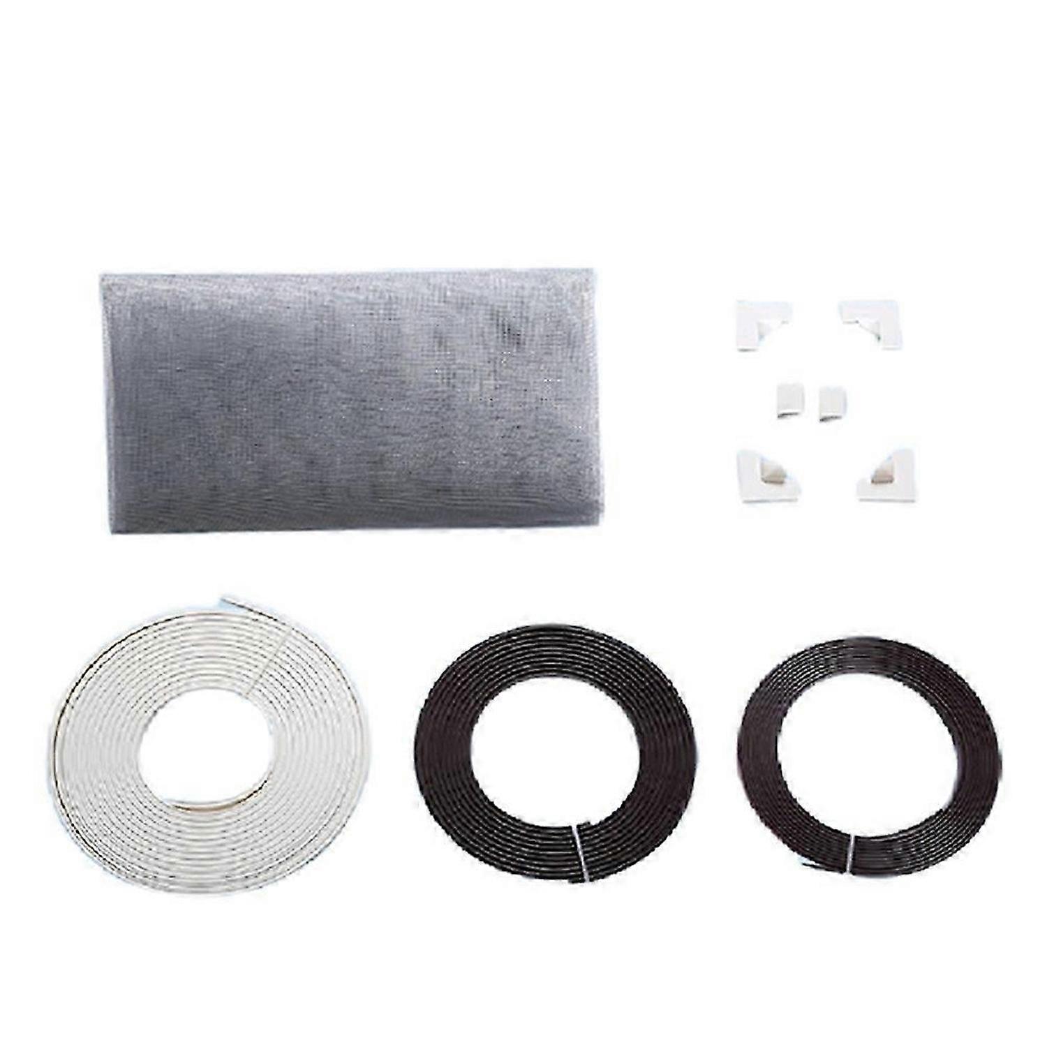 Window Screen Adjustable Magnetic Window Screen Replacement Max 39inch X 59inch, DIY Fiberglass Mesh