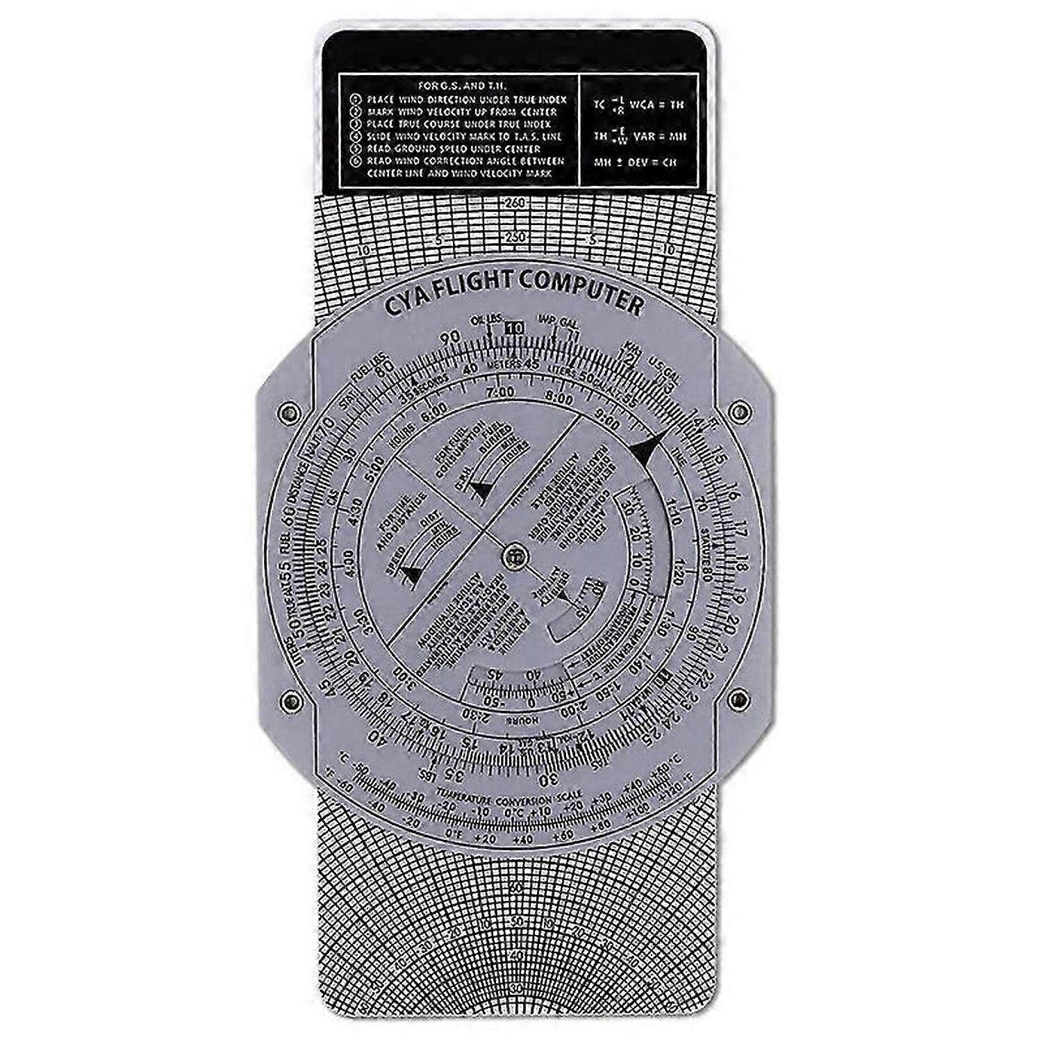 E6B Flight Computer Aviation Plotter Circular Slide Rule Used in Aviation Flight Training Pilot Trai