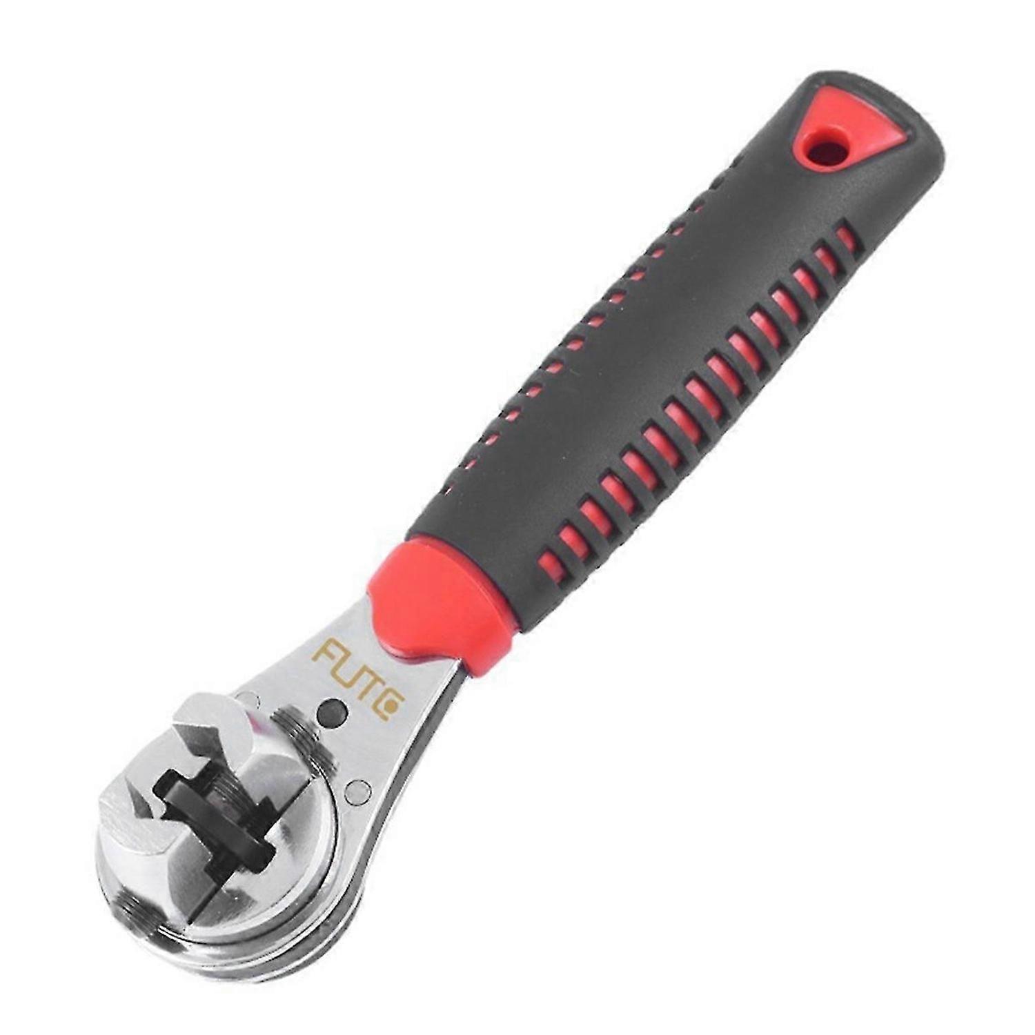 FUTE Multifunctional Ratchet Wrench Adjustable Universal Key Torque Spanner Plumbing Pipe Auto Multi