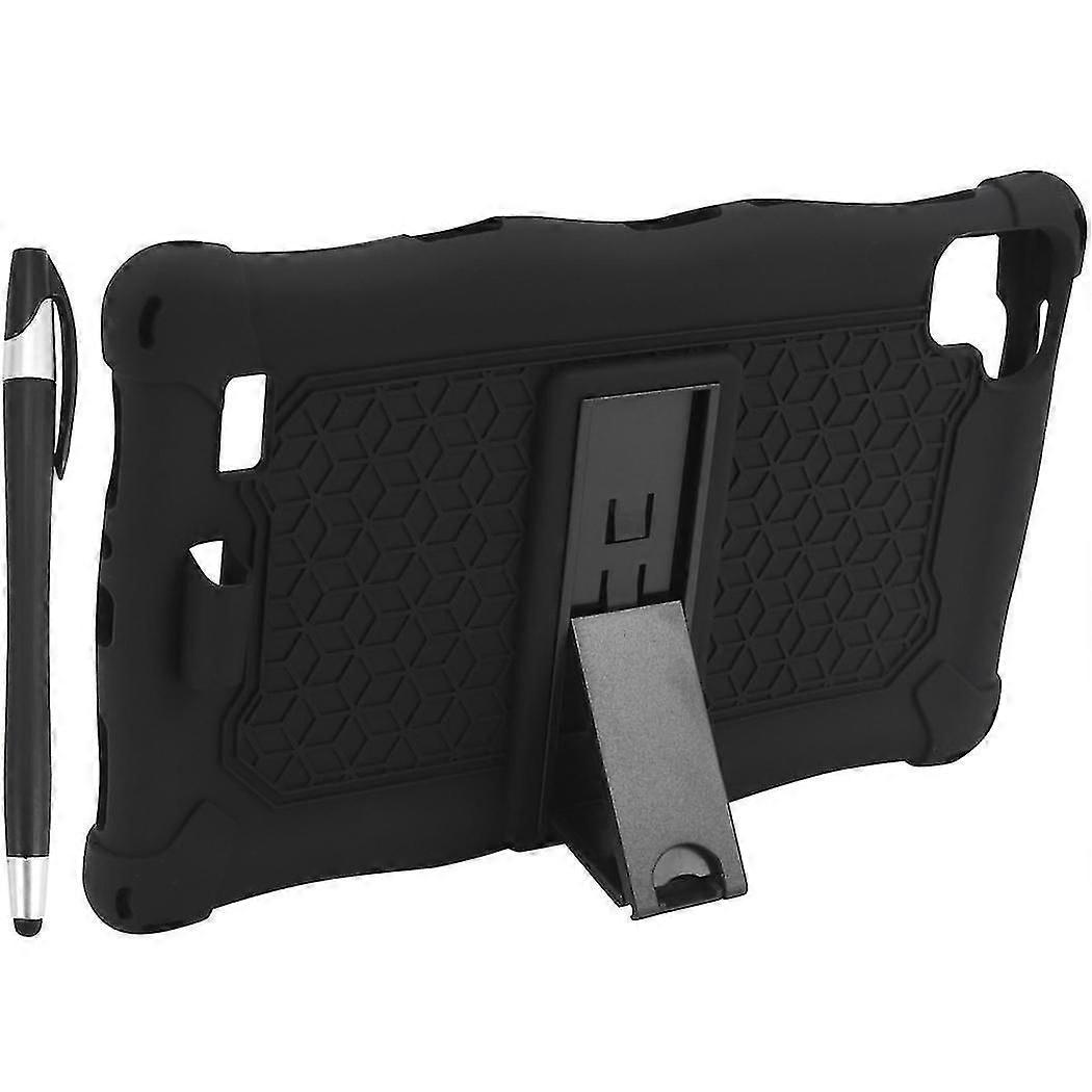Silicone Case for Galaxy Tab A7 Lite 2021 8.7inch T220 T225 with Pen Holder & Stand