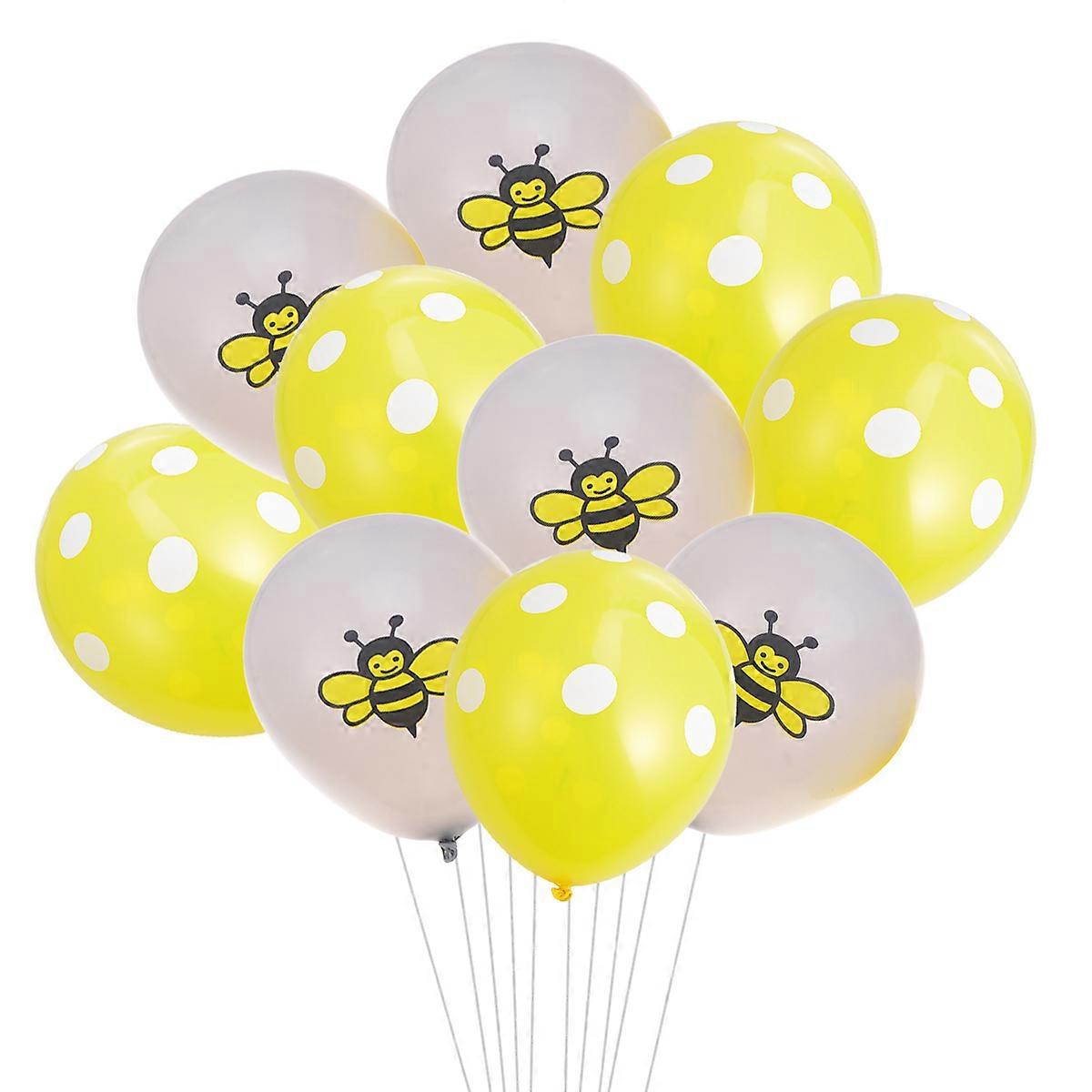 Latex Balloons 10Pcs Bee Balloons Set for Party Decoration