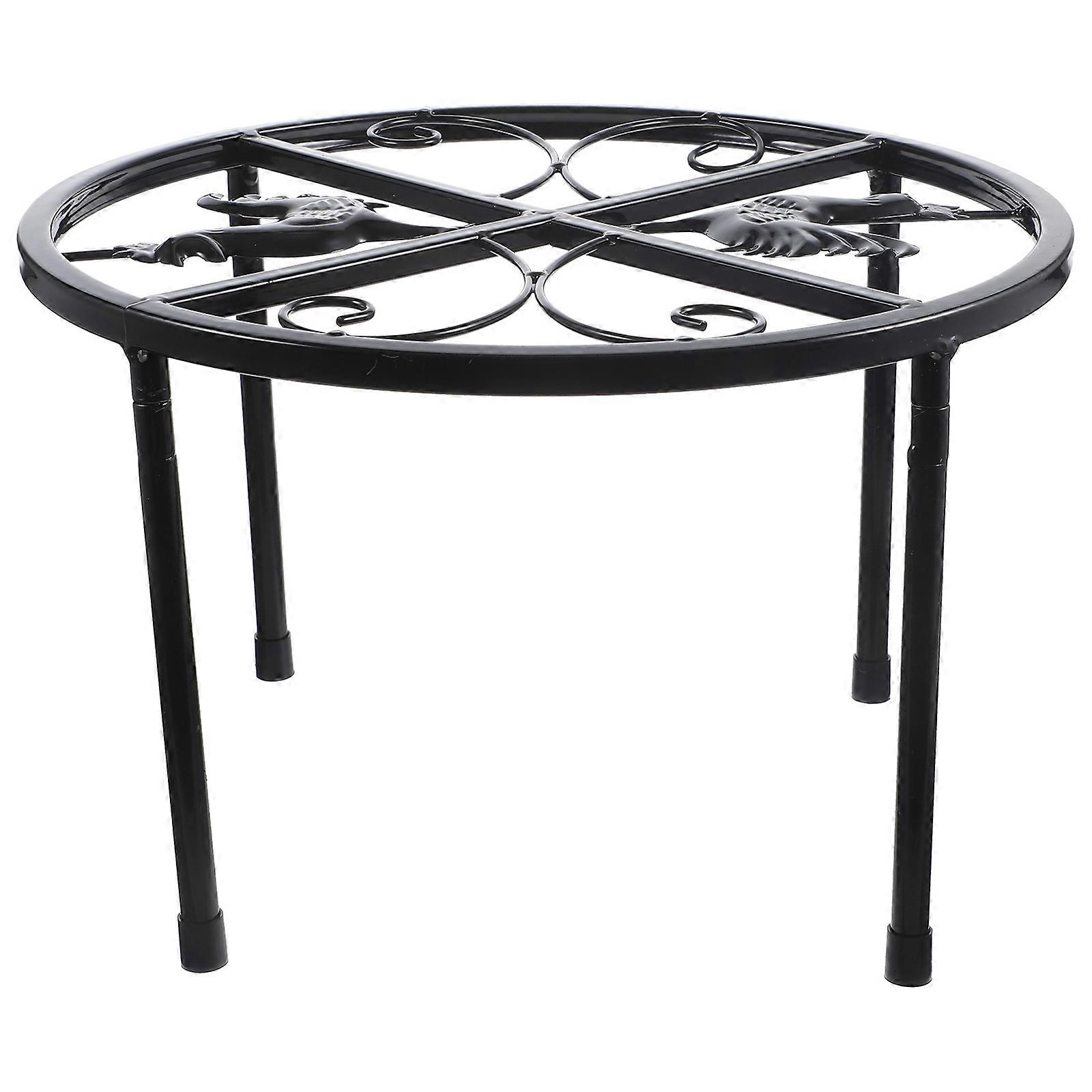 Round Flower Pot Stand for Outdoor Plant Display