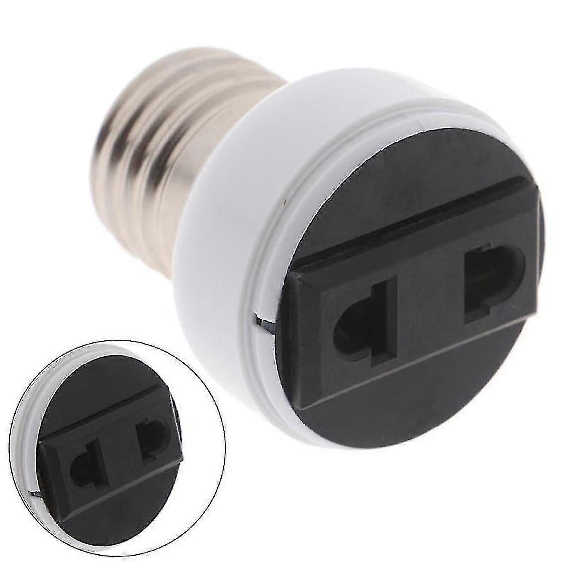 E27 Abs Bulb Holder Base Screw Adapter White Lamp Socket