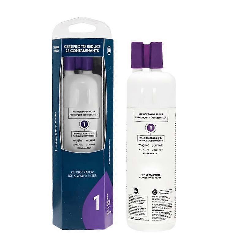 1-3X Refrigerator Water Filter, EDR1RXD1 Water Purifier Refrigerator Filter Element, Refrigerator Filter Element, Replacement Water Filter 
