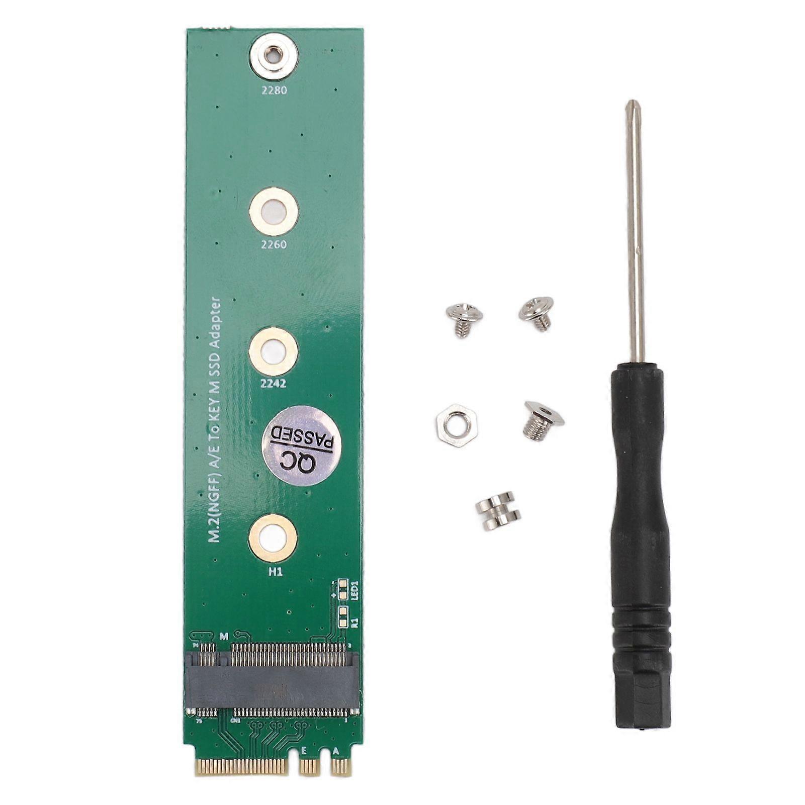 M.2 NGFF A E to Key M SSD Adapter Converter M.2 WiFi Interface A+E to NVME SSD Converter for 2230 2242 2260 2280 M2 SSD