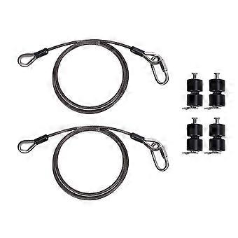 thumbnail image 2 of YUXSOUQ Lift Cable 2Pcs Compatible With Gorilla Lift Trailer Gate Assist With EZ Spring Clips, With 4 Pcs Rollers Pins Set, Replaces 125542 Cables 2 of 11