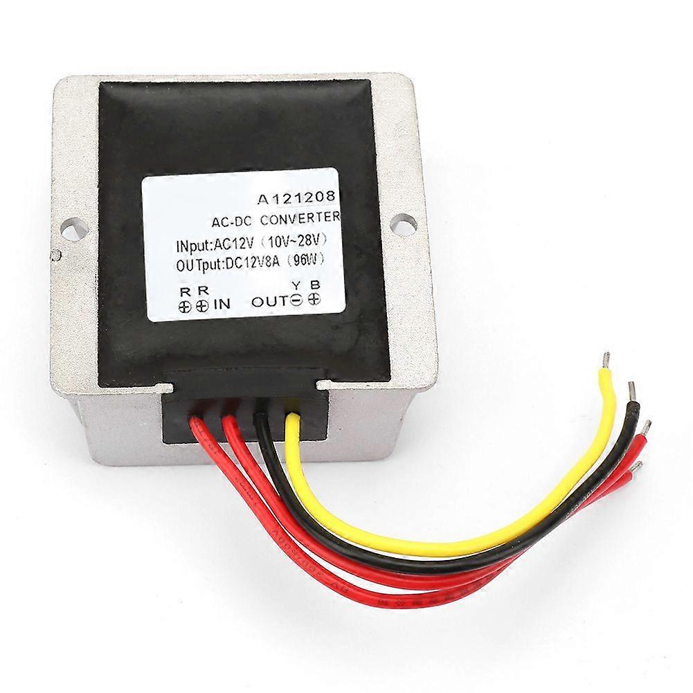 AC12V to DC12V Large Aluminum Shell AC DC Converter Power Supply Module Adapter (8A)