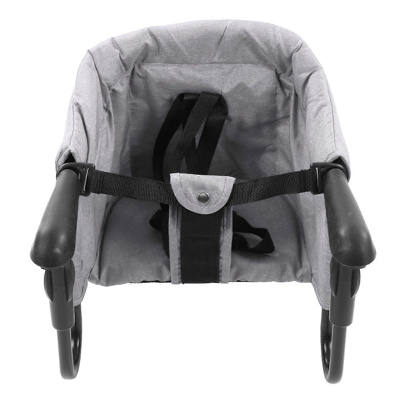 Hook On Chair Easy Mounting Foldable Strong Load Bearing High Safety Clip On High Chair for 0.8 to 3.3in Table Gray