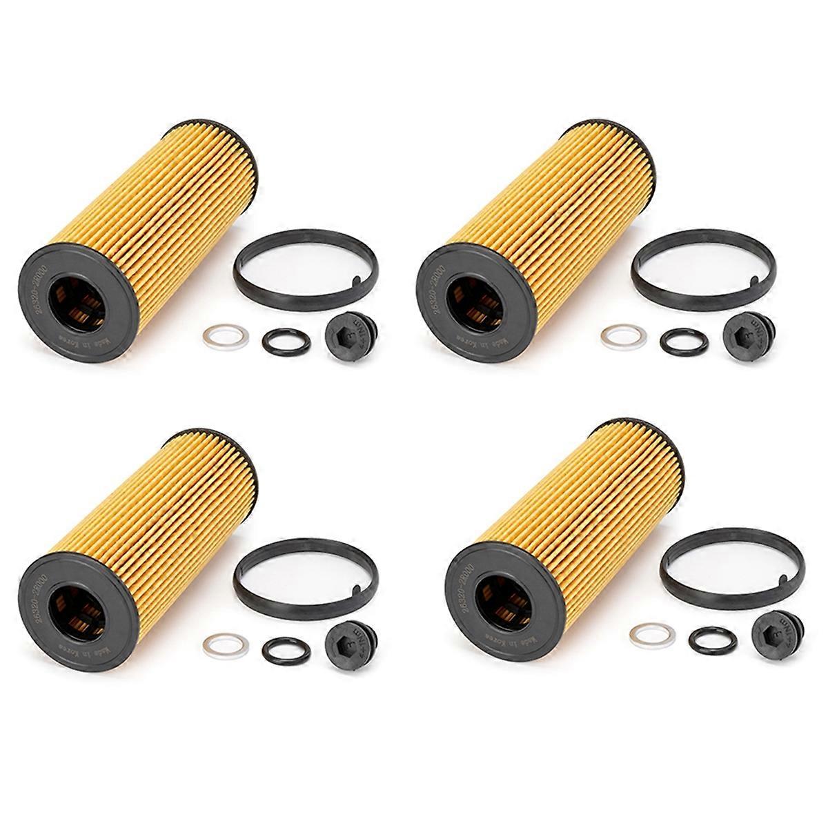 4 Set Car Engine Oil Filter Elements Kit for IV 2.0
