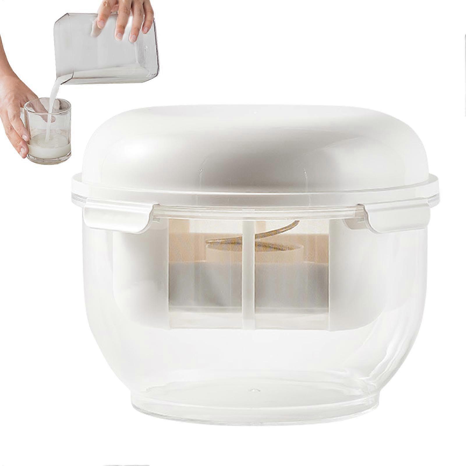 Reusable Yogurt Separator Transparent Fermentation Container Multipurpose Cup Leak Proof Dairy Filter Home Jar Rinse Pot