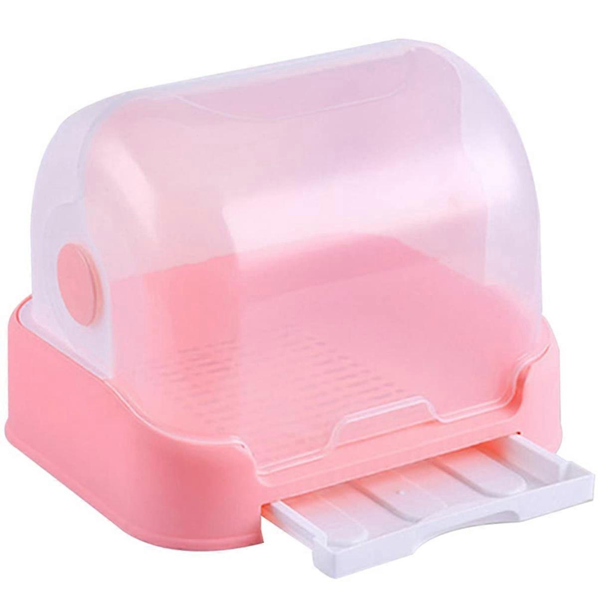 Box Dish Rack with Cover Dish Dryer Containers with Lids