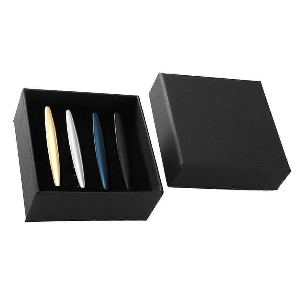 Copper Necktie Clip Tie Pinch For Business Wear Men Formal Attire Rectangular Fine Workmanship 8Pcs
