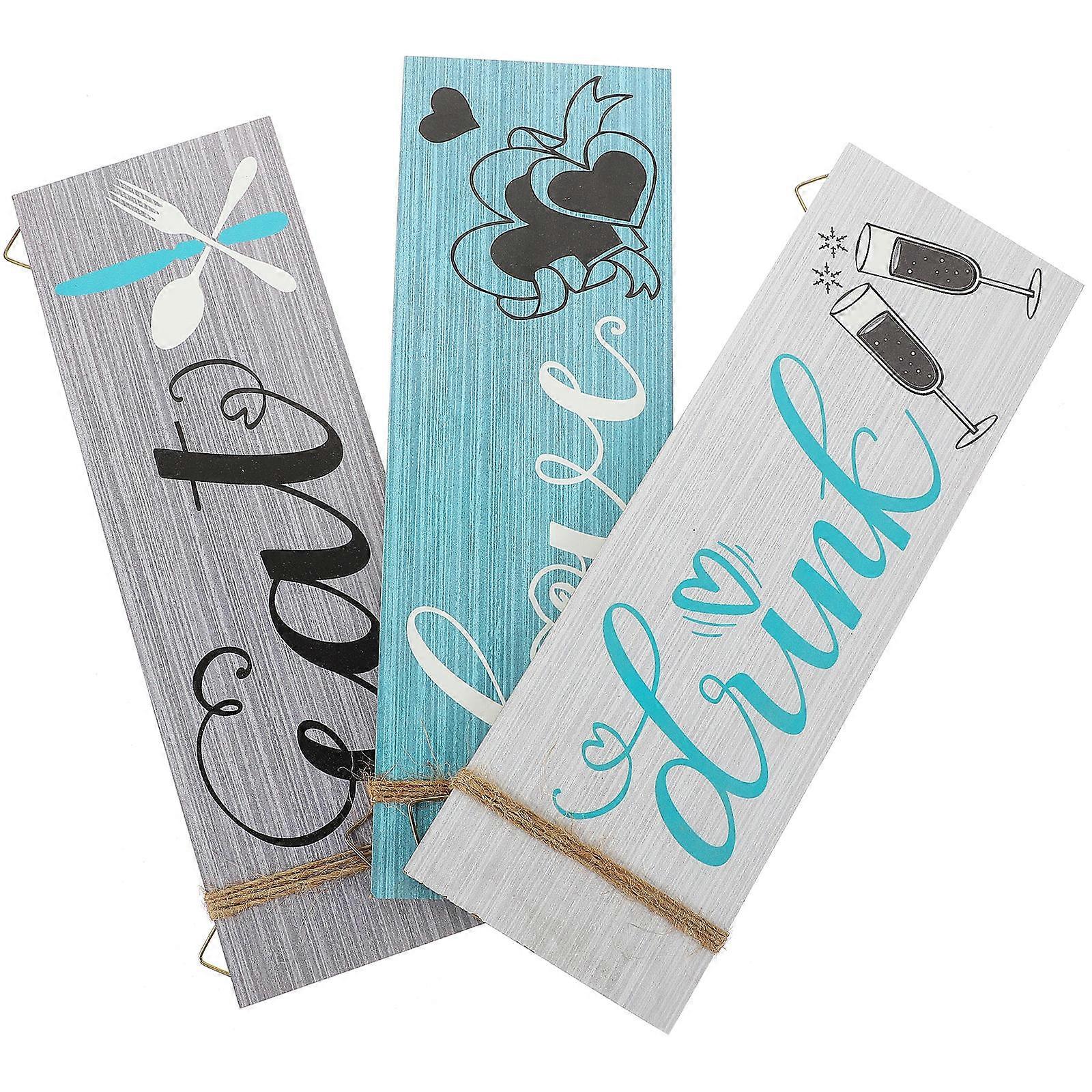 Decorative Kitchen Sign Pendant For Family Members Assorted Color 1 Set