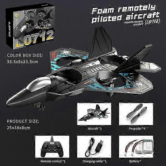 L0712 Remote Control Aircraft2.4G Remote Control Aircraft Gravity Sensing Helicopter Glider with Light EPP Foam Fighters for Boys Children 2025