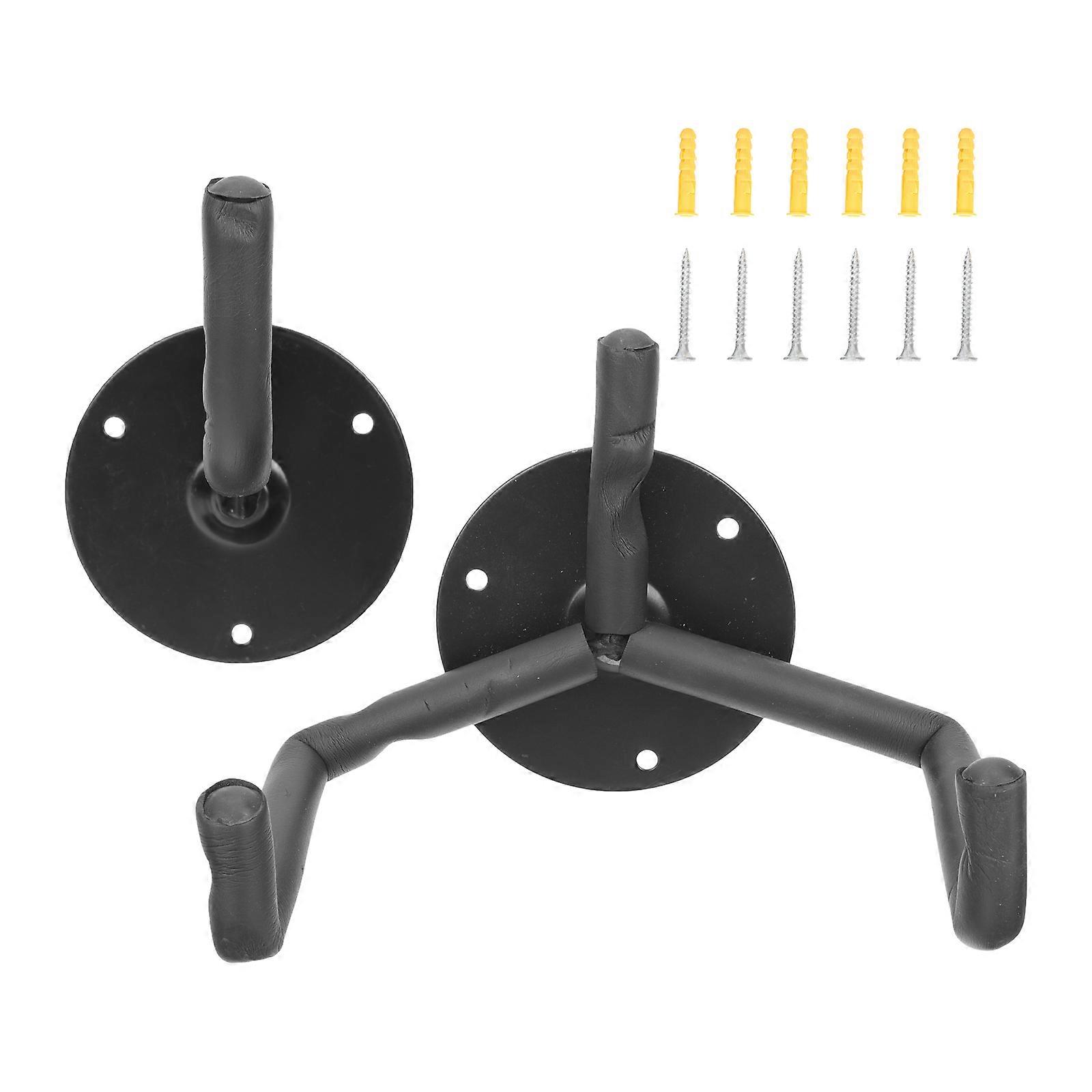 Guitar Wall Mount Metal Hanger Holder for Storage Use 1Set Horizontal