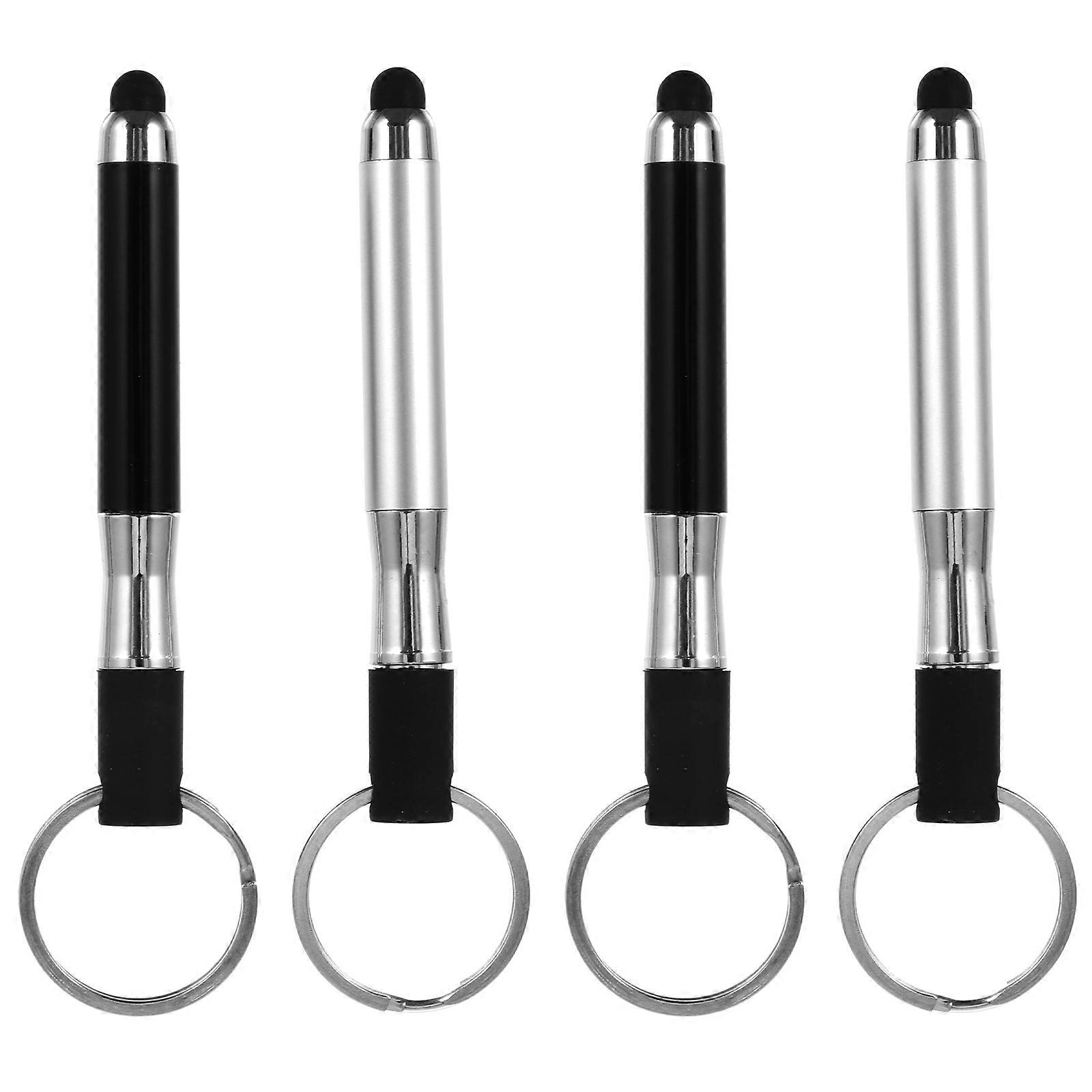 Screen Stylus Rings for Use 12Pcs Portable Pen Shape Key Chains
