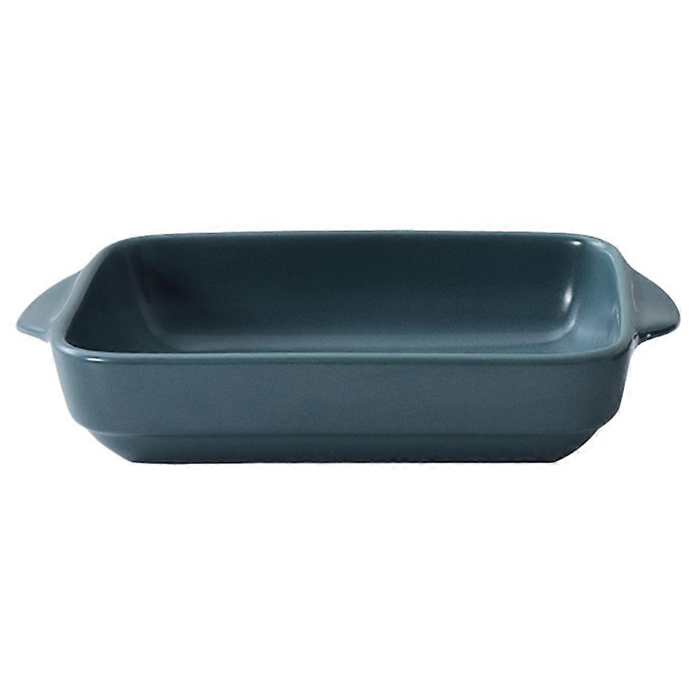 2Pcs Blue Baking Pan Ceramic Tray with Non-Stick Feature for Oven