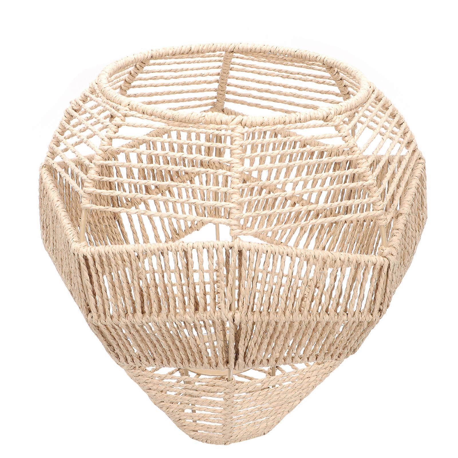 Rattan Lampshade For Home Occasions Including Restaurants And Hot Pot Shops In Khaki Color 1Set
