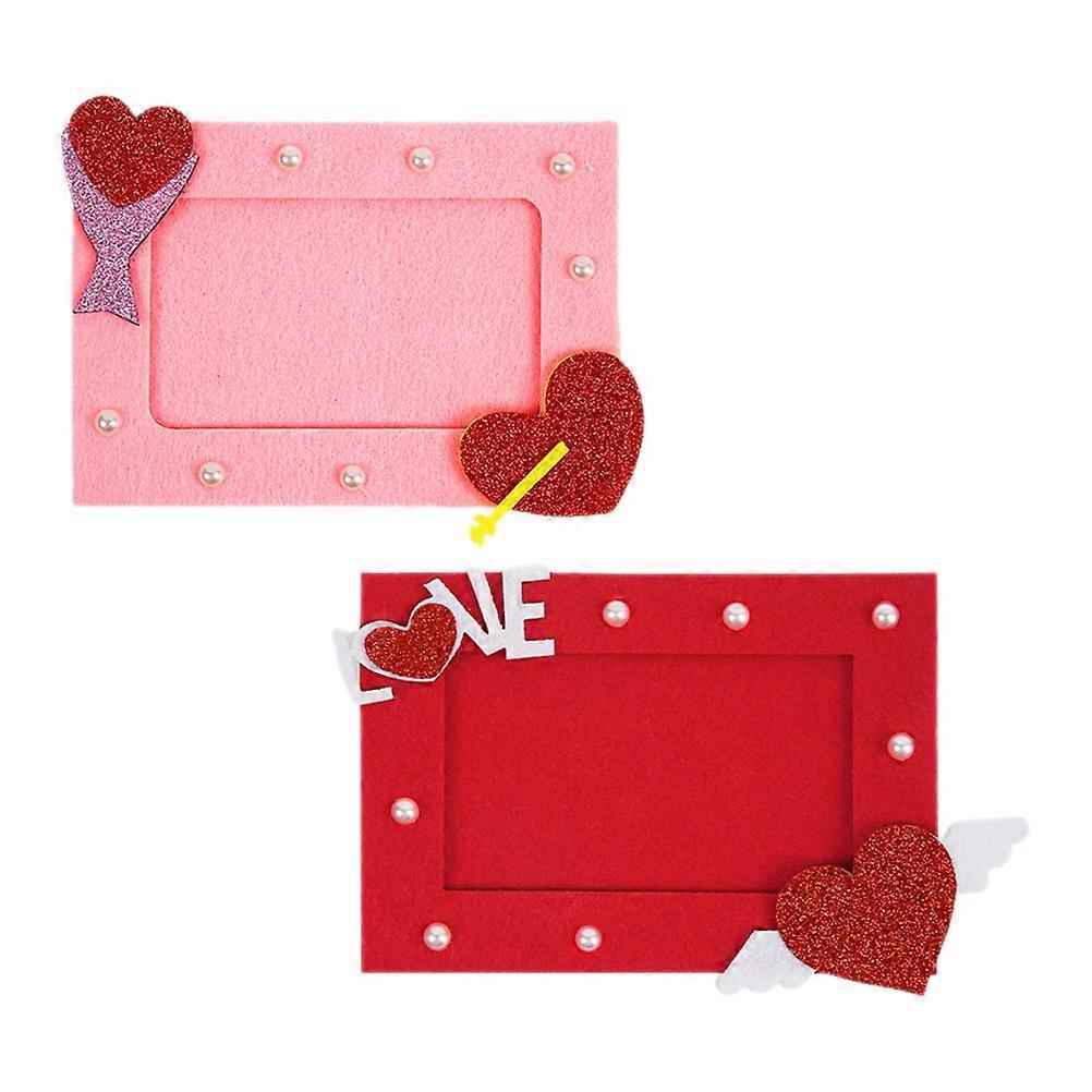 Decorative Felt Photo Frames for Valentine's Day 10Pcs Set