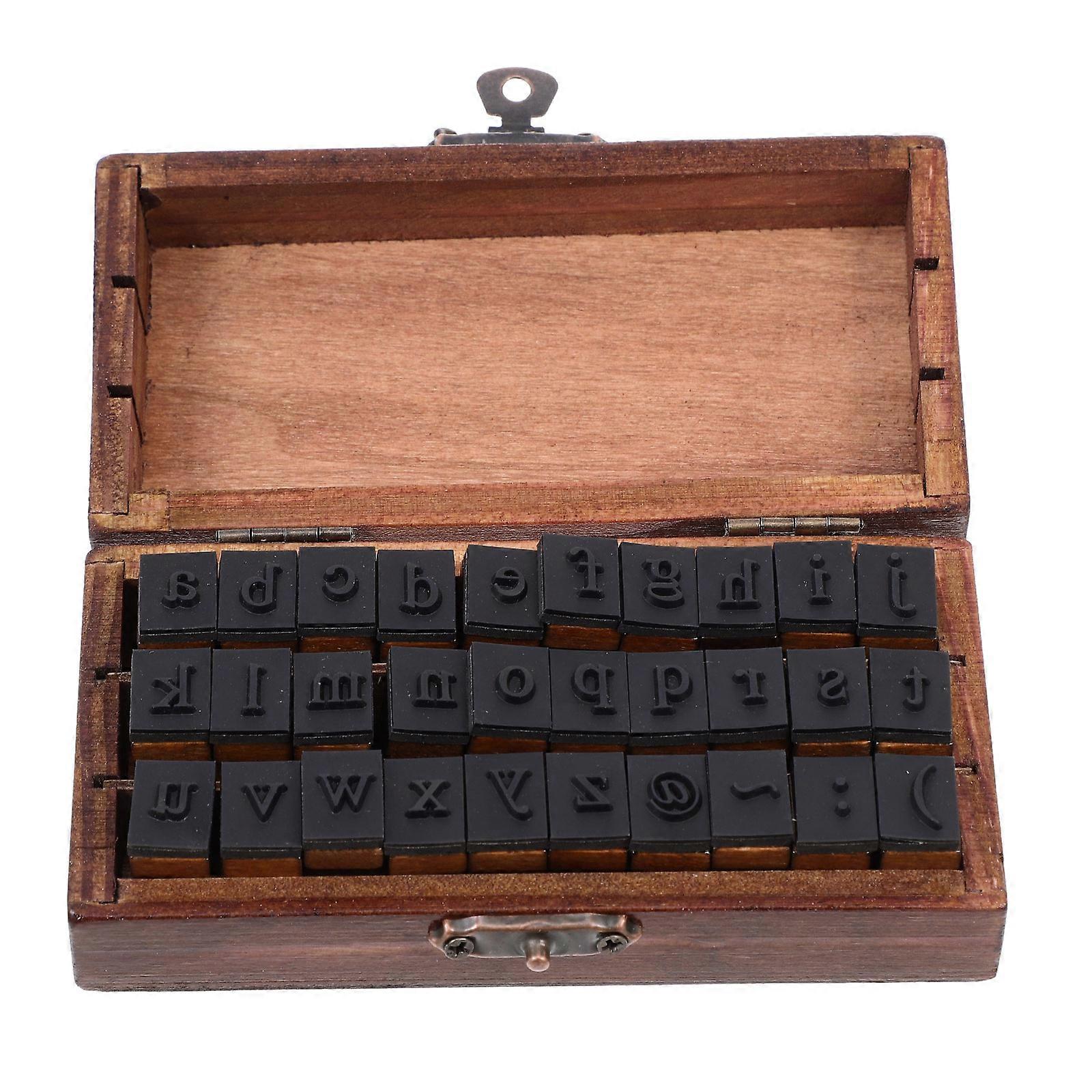 DIY Number Letter Wooden Stamp for Scrapbook 2Sets Craft Stamps