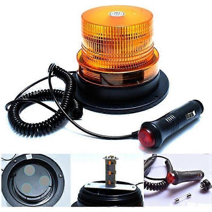 Dilwe Universal Magnetic Car Warning Light, LED Strobe Flash, Emergency Lamp