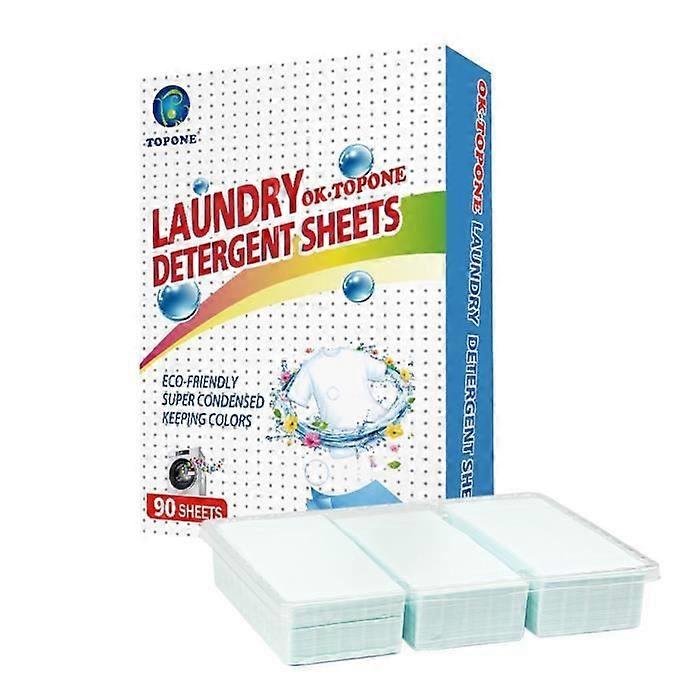 Wit natuurlijk wasmiddel, 90 waspapiertjes, product