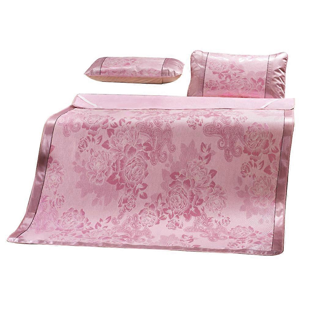 3pcs Foldable Ice Silk Cooling Summer Sleeping Mat Mattress Topper Pad