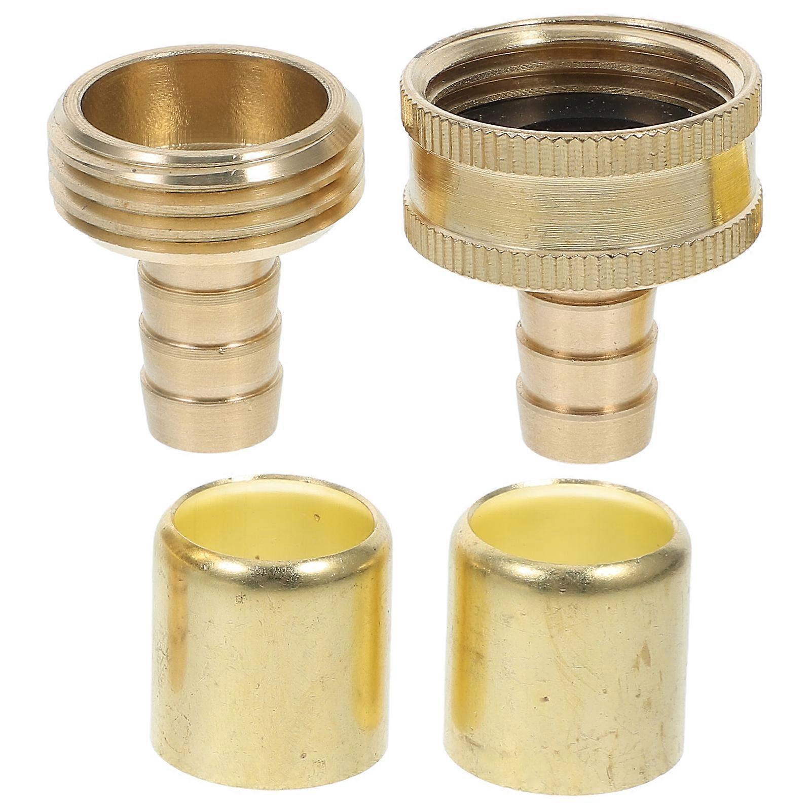 Durable Brass Garden Hose Quick Connect Fitting for Garden Use 4Pcs