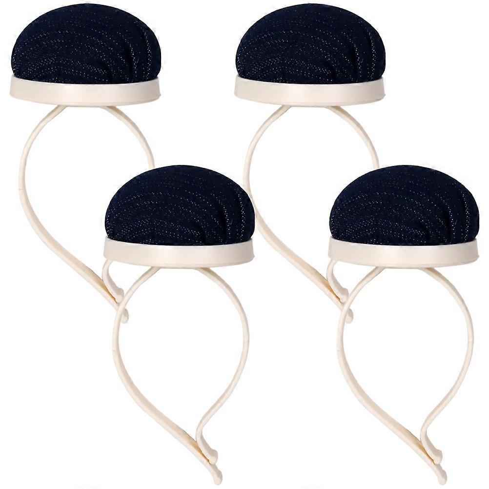 Reusable Wrist Pin Cushion 16 Pcs Sewing Accessory For Sewing Lovers 5.11X2.36 In Multi Color With Fix Sewing Needle Function