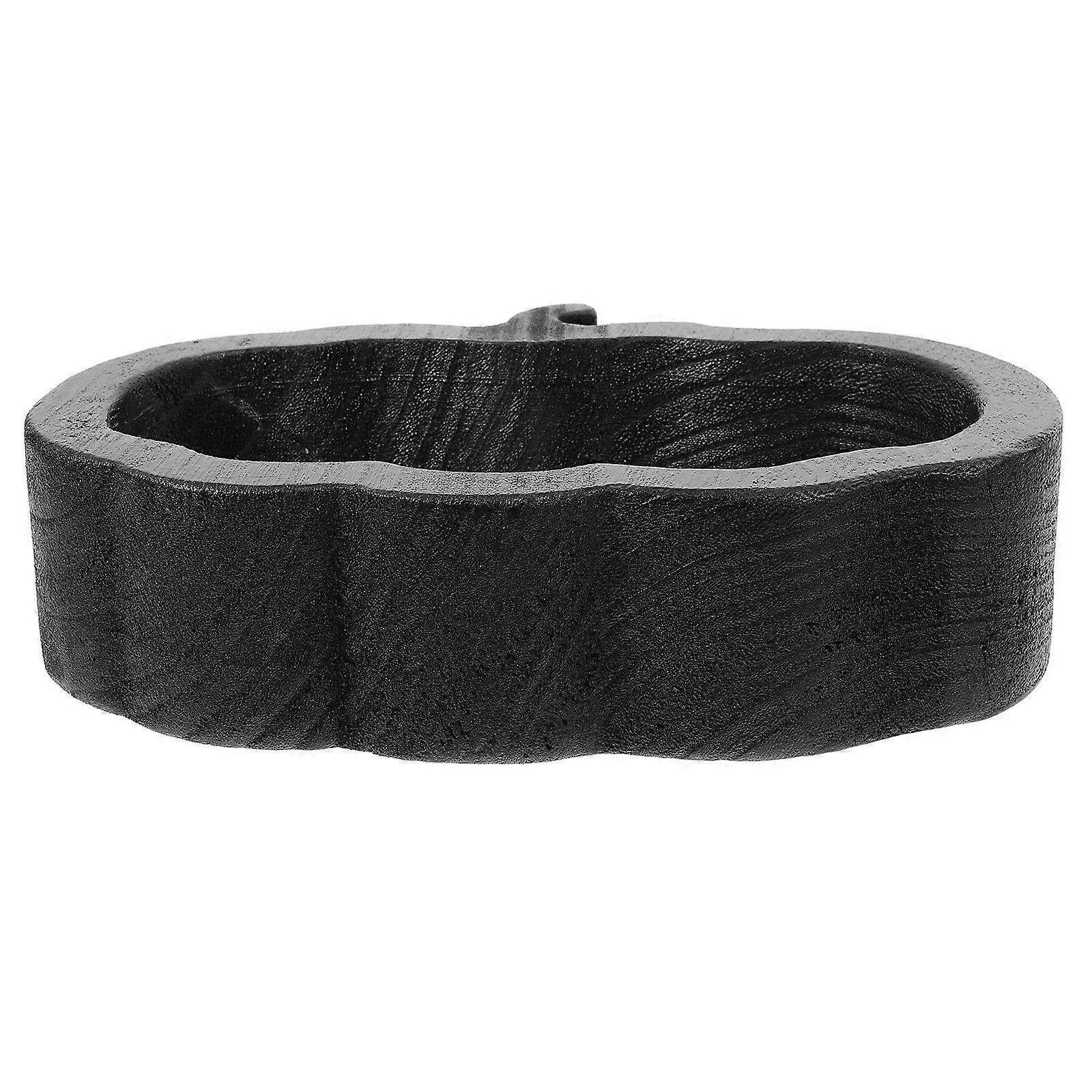 Wood Snacks Container Wood Cake Serving Plate 4Pcs