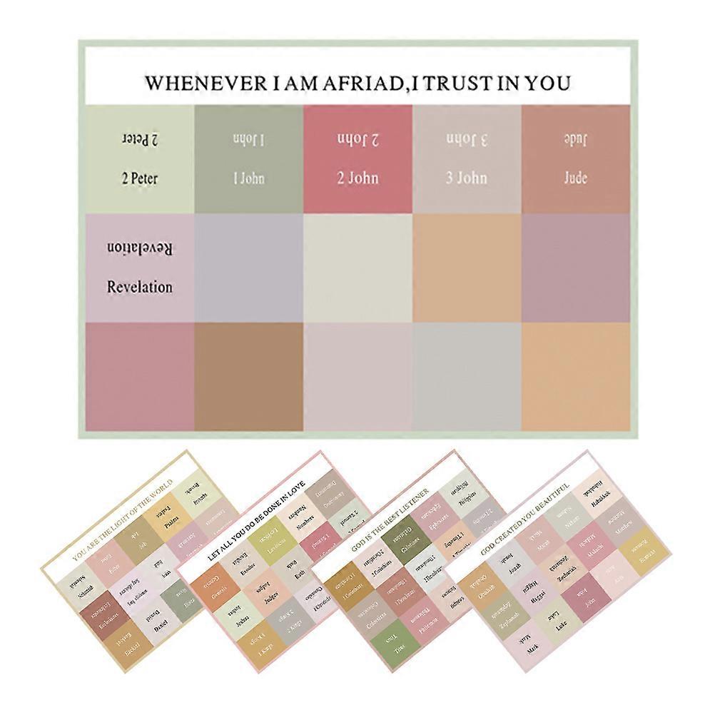 Bible Tabs Bible Book Tabs for Efficient Reading 15 Sheets Self-Adhesive Set