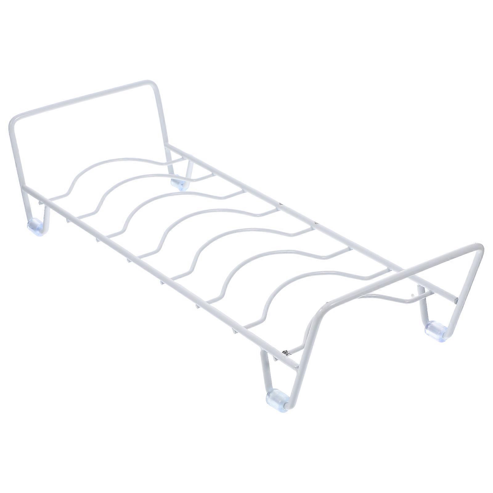 Dish Drainer Kitchen Tableware Rack for Home Use 5Pcs Set White