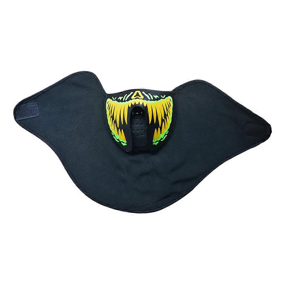 Sound Reactive Mask Voice Control Function with 3Pcs for Halloween Use