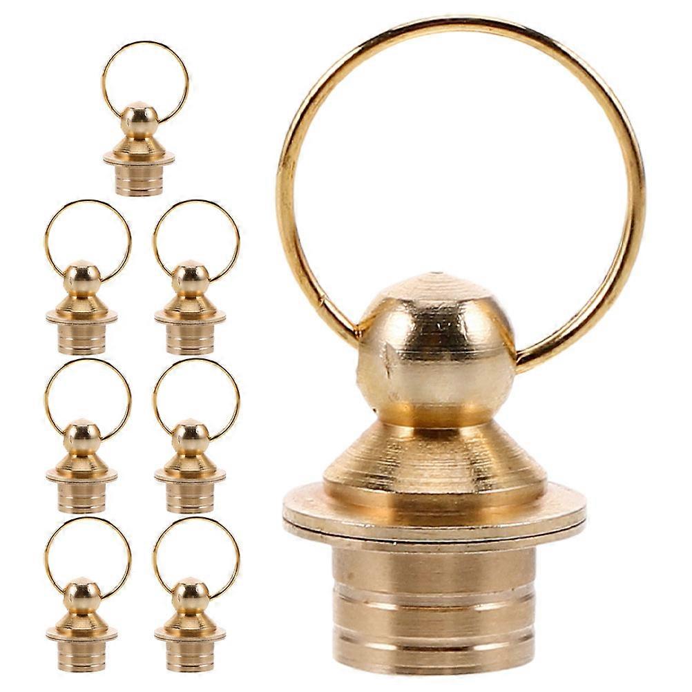 Small Brass Bottle Covers for Gourds Decorative and Secure 16Pcs