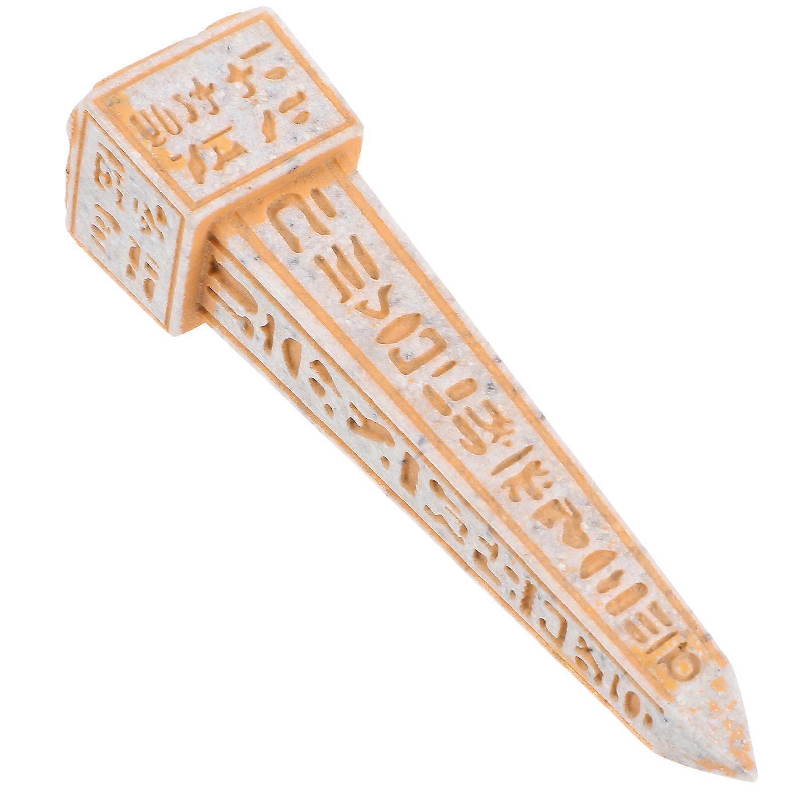 Ancient Egyptian Pillar Statue Figurine for Home Decor 2Pcs Resin