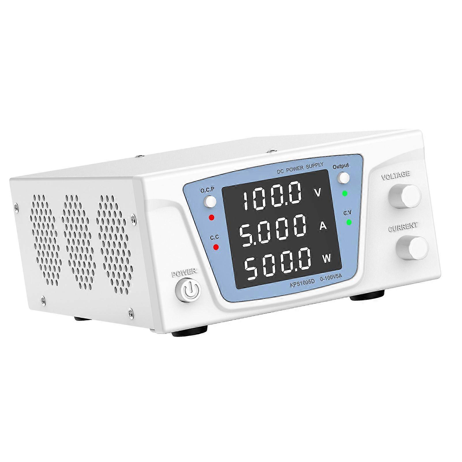 DC Power Supply Variable 500W 100V 5A Bench Power Supply High Power with 4 Digit LED Display Adjustable Switching Power Supply with Encoder Adjustment