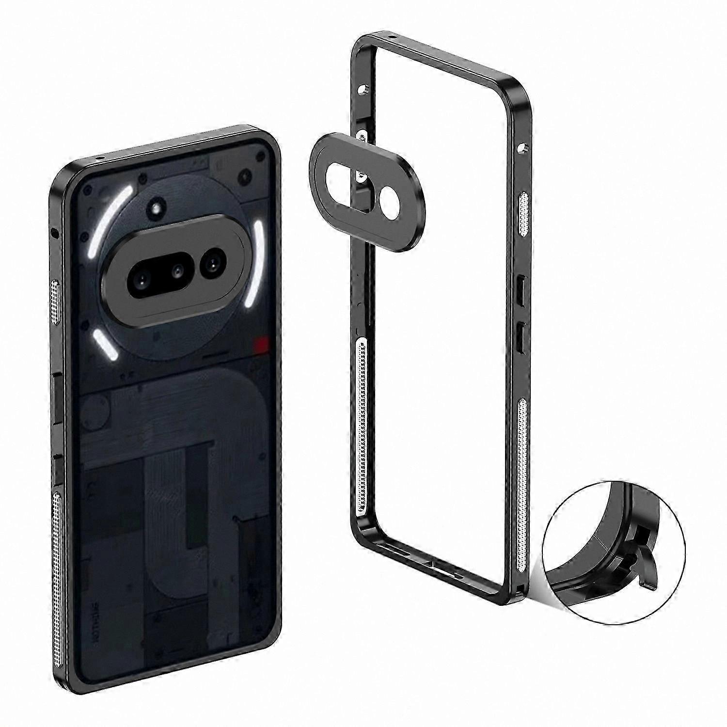 Metal Frame Bumper Case with Lens Protector for Enhanced Heat Dissipation-Compatible with 3a Model