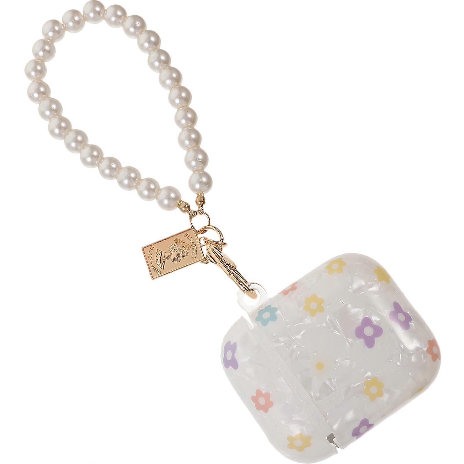 Tpu Earphone Case Beaded Chain Sleeve for 3Pcs Wireless Earbuds