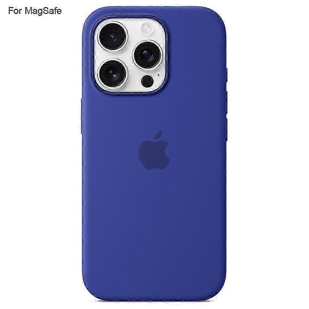 For iPhone 16 Pro Case Compatible with MagSafe Liquid Silicone Phone Back Cover [Induction Popover]
