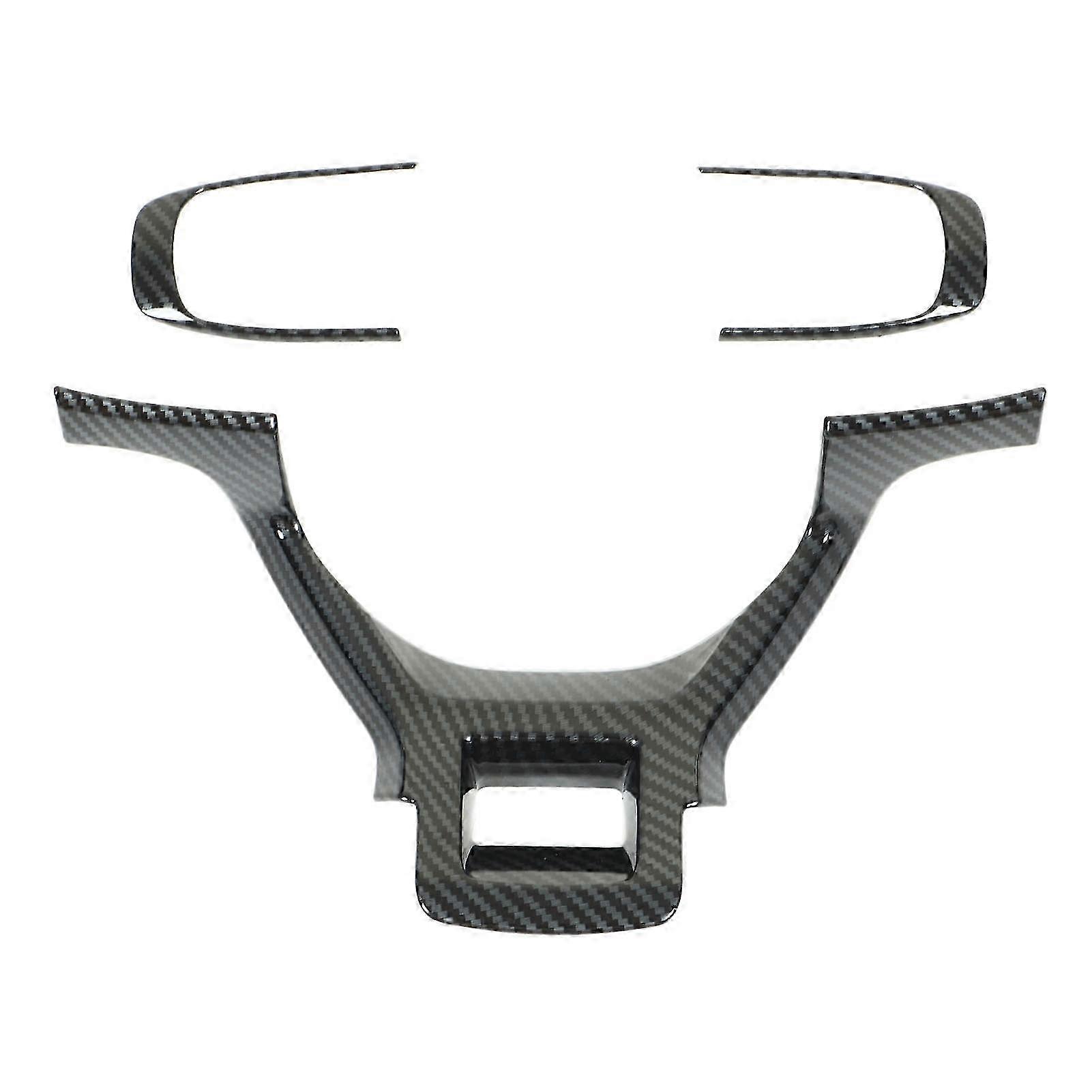 3PCS Steering Wheel Cover Frame Carbon Fiber Pattern Rust Proof Smooth Surface Replacement for KIA Sportage HEV NQ5 25-26