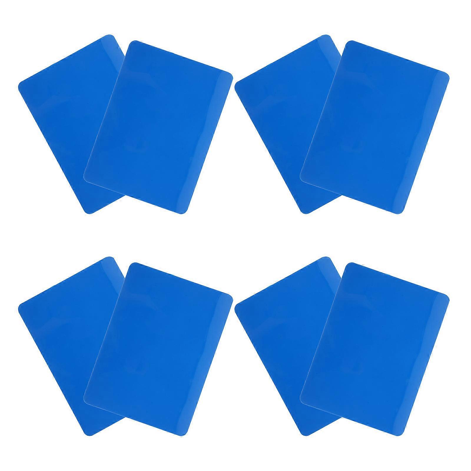 8Pcs Mahjong Tile Shuffling Card For Table Games Compact Design Blue Color Automatic Shuffling Ages