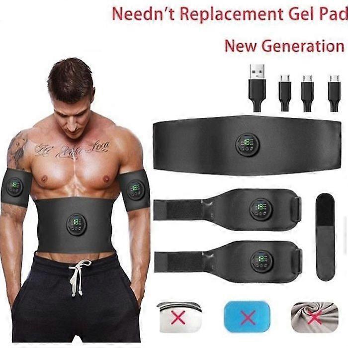 Muscle Stimulator Device - Unspecified - USB Rechargeable - 6 Modes - 15 Intensities - Soft Leather