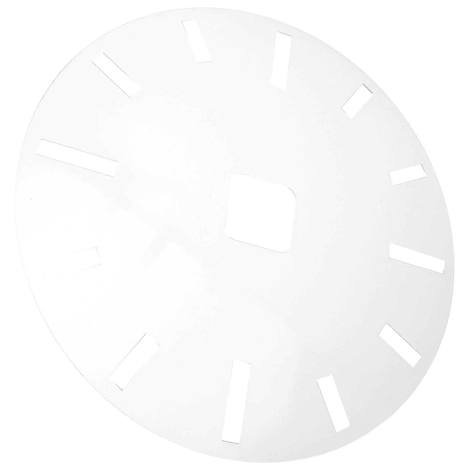 Acrylic Clock Template for DIY Woodworking with Clock Face Insert