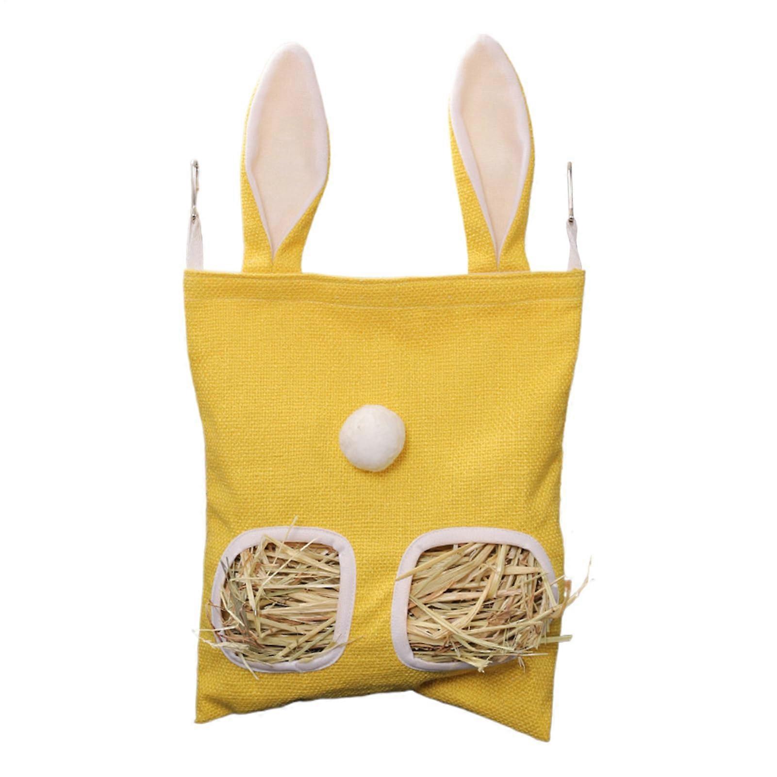 Hay Bag Chew Proof Hay Holder For Small Animals Capacity Forage Storage Dispenser For Rabbits Chinchillas Hamsters