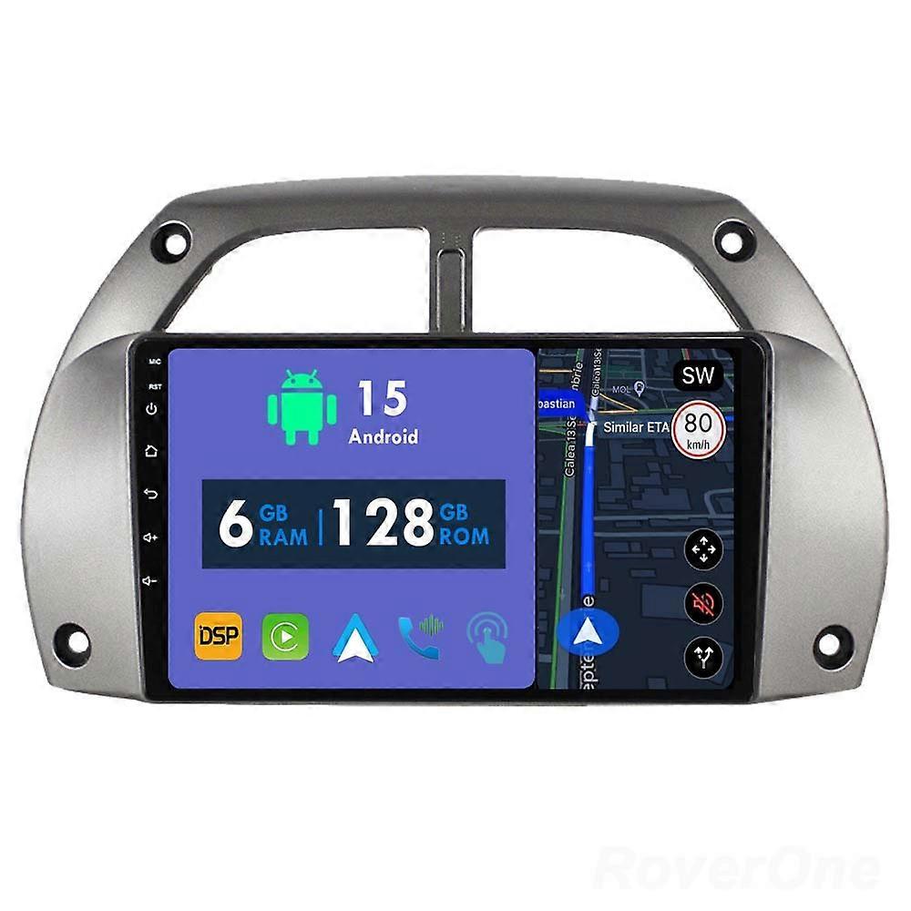 Car Radio 6G+128G CarPlay GPS Navigation Head Unit for Toyota RAV4 2 CA20 CA20W XA20 2000 - 2003 Android Auto Bluetooth Stereo Touch Screen