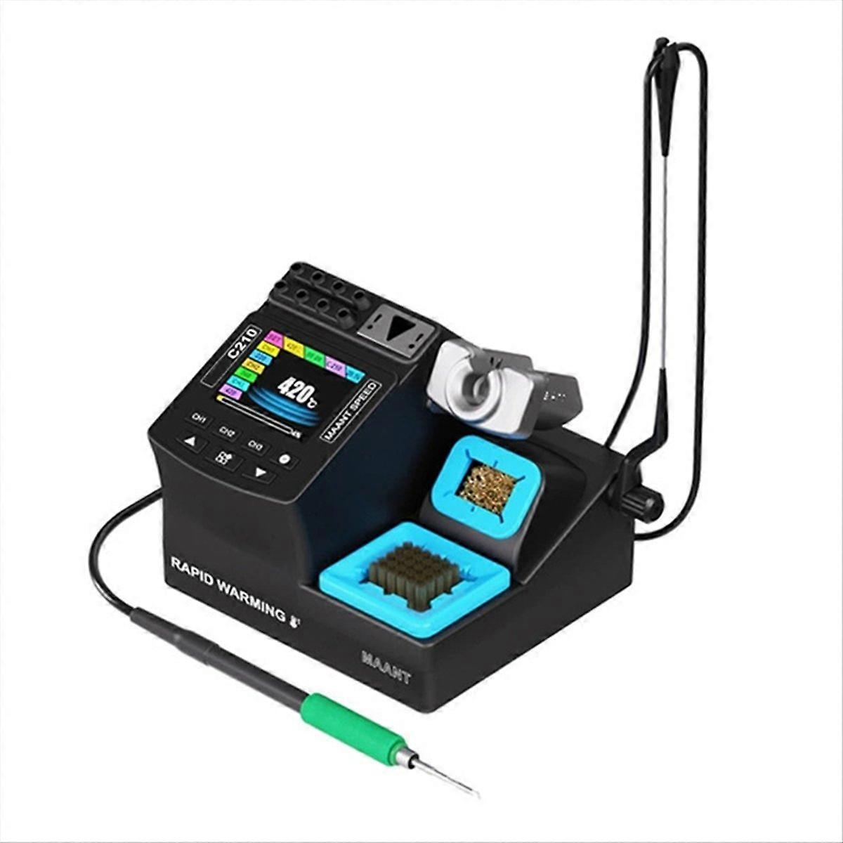 Digital Soldering Station 200W Rapid Heating Adjustable 60 to 460℃,A